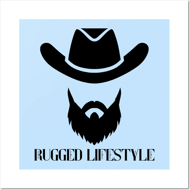 cowboy rugged lifestyle cowgirl Wall Art by DTG Pro